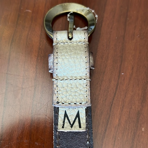 Lucky brand belt size M womens color gold brown metallic - Picture 2 of 7